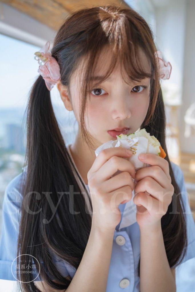 稚乖画册 NO.01 晴空01 白丝双马尾jk 写真原图