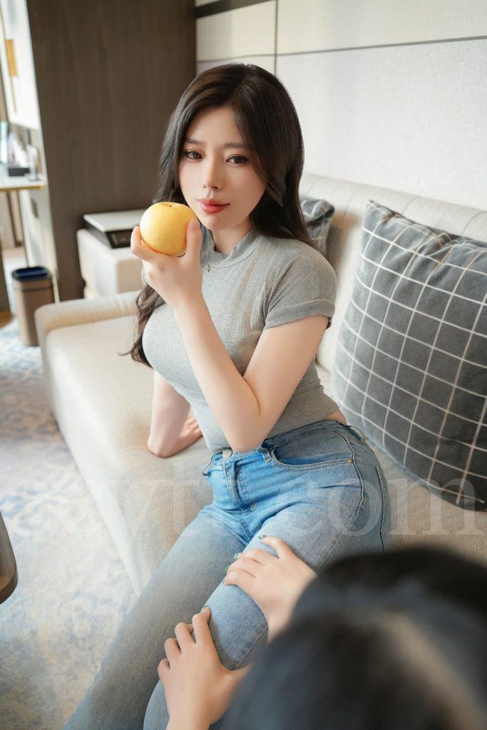 白茹雪 黑丝风衣 氛围写真 2